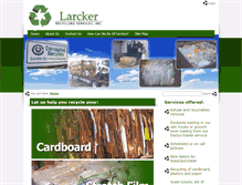 Tablet Screenshot of larckerrecycling.com